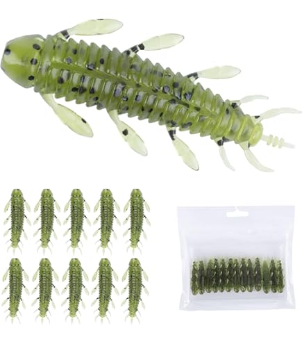 Amazon.co.jp: オオクチバス ルアー | 45mm フィッシングワームベイト